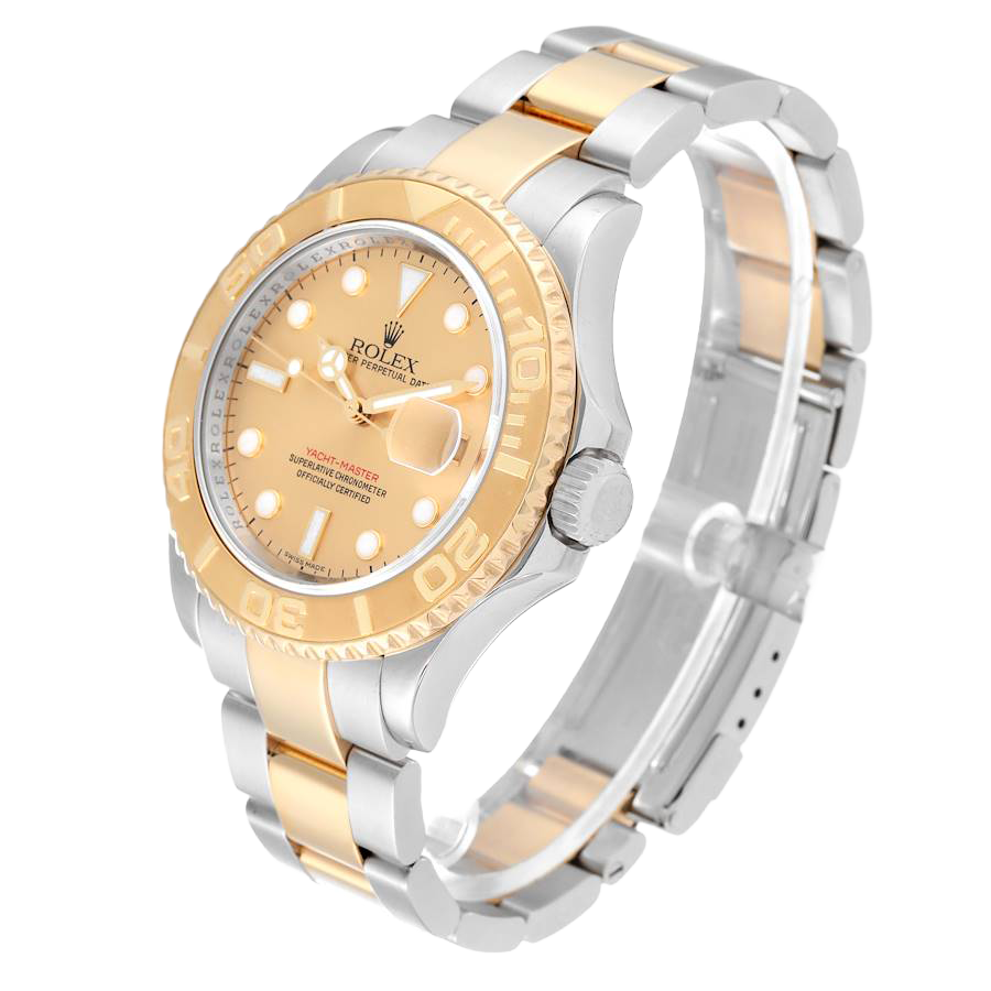 Rolex Yachtmaster 40mm Steel Yellow Gold Champagne Dial Mens Watch 16623 - Image 2