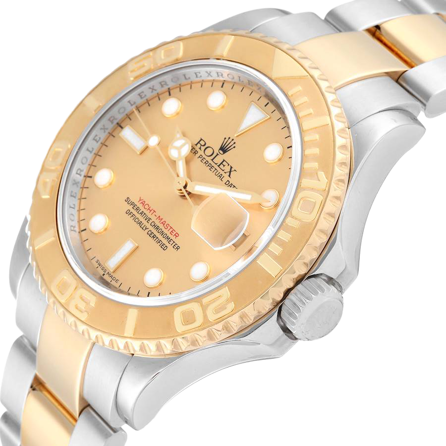 Rolex Yachtmaster 40mm Steel Yellow Gold Champagne Dial Mens Watch 16623 - Image 5