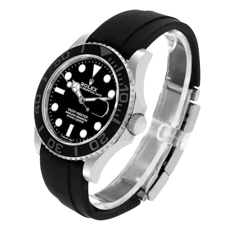 Rolex Yachtmaster 42mm White Gold Oysterflex Bracelet Mens Watch 226659 - Image 2