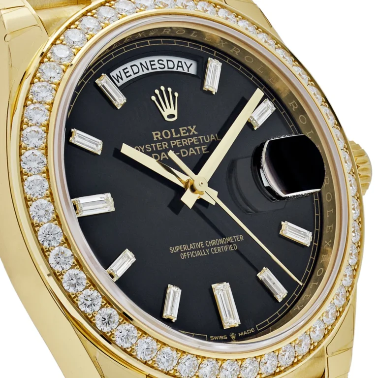 Rolex Day-Date 40 Presidential 228348RBR Diamond Bezel Baguette Onyx Dial - Image 4