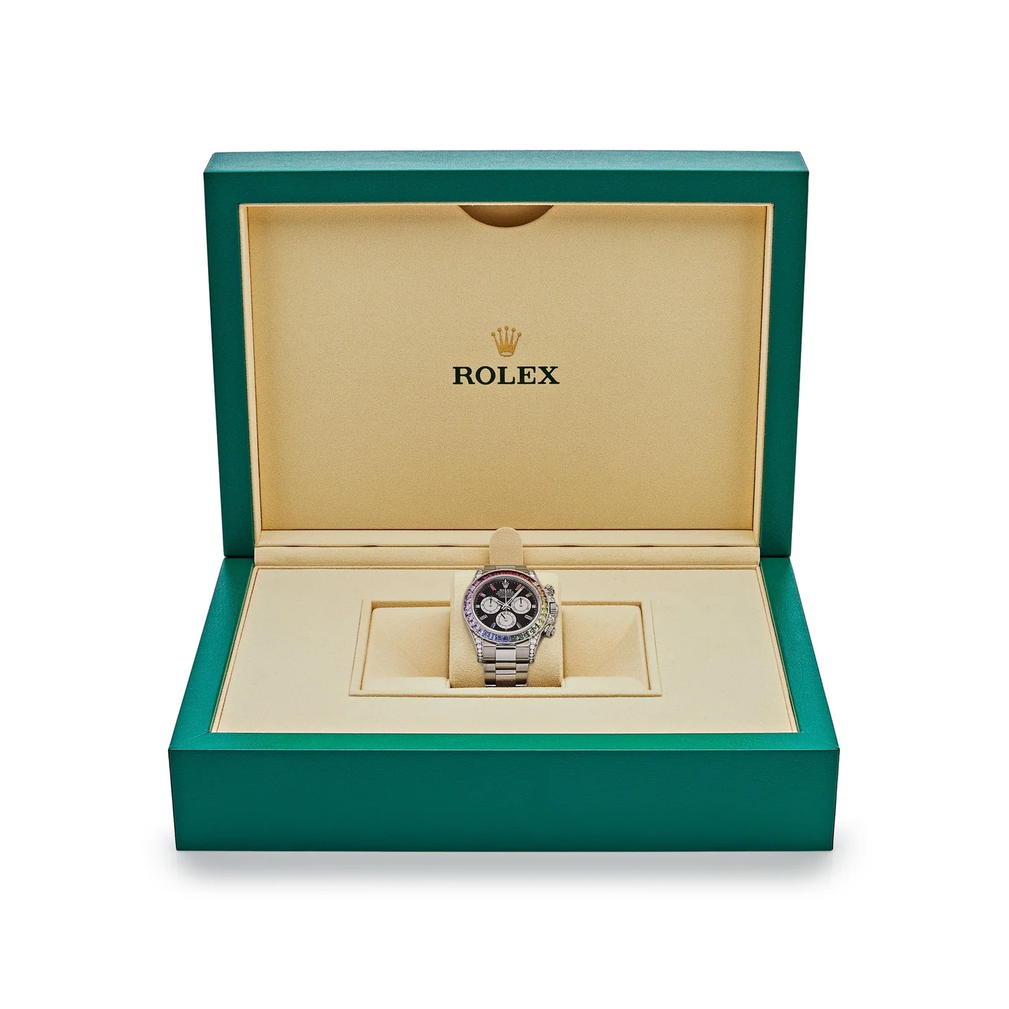 Rolex Daytona 40mm 116599RBOW Rainbow White Gold Black Dial - Image 7
