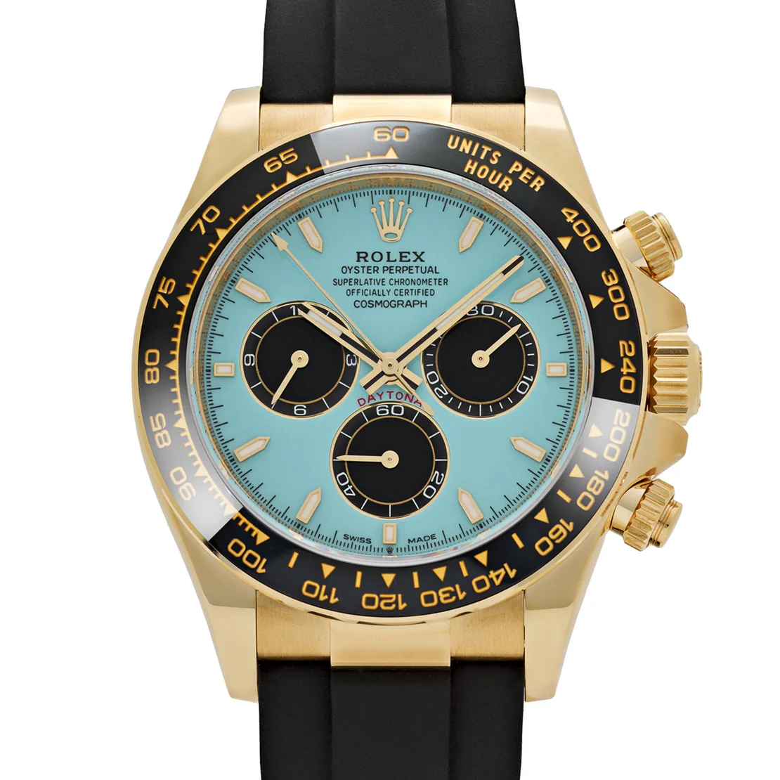 Rolex Daytona 40mm Yellow Gold ?C Turquoise Tiffany Dial 126518LN - Image 4