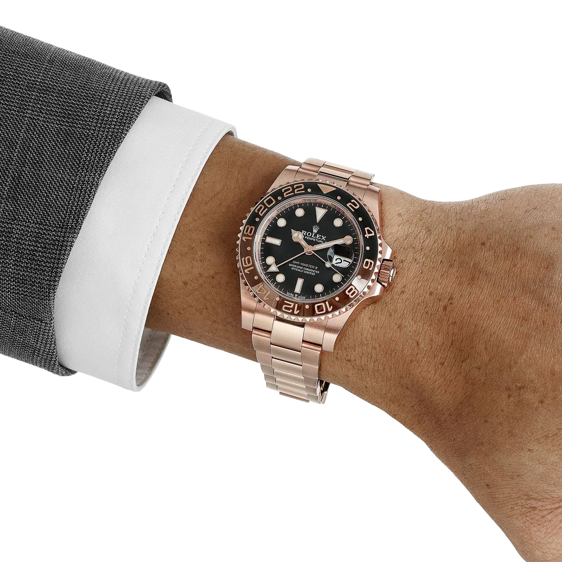 Rolex GMT-Master II 126715CHNR Root Beer Rose Gold Black Dial (2025) - Image 2