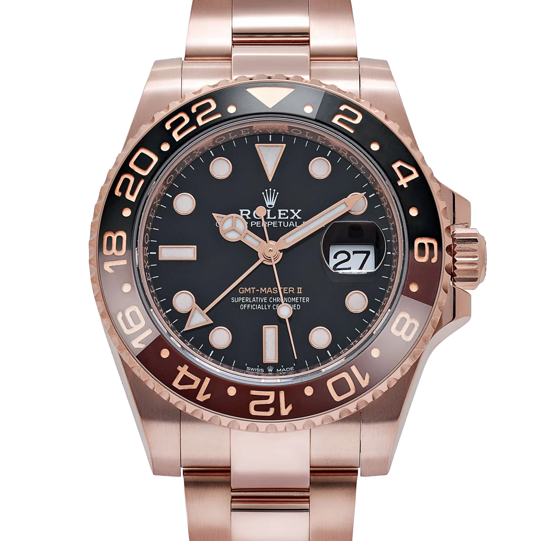 Rolex GMT-Master II 126715CHNR Root Beer Rose Gold Black Dial (2025) - Image 3