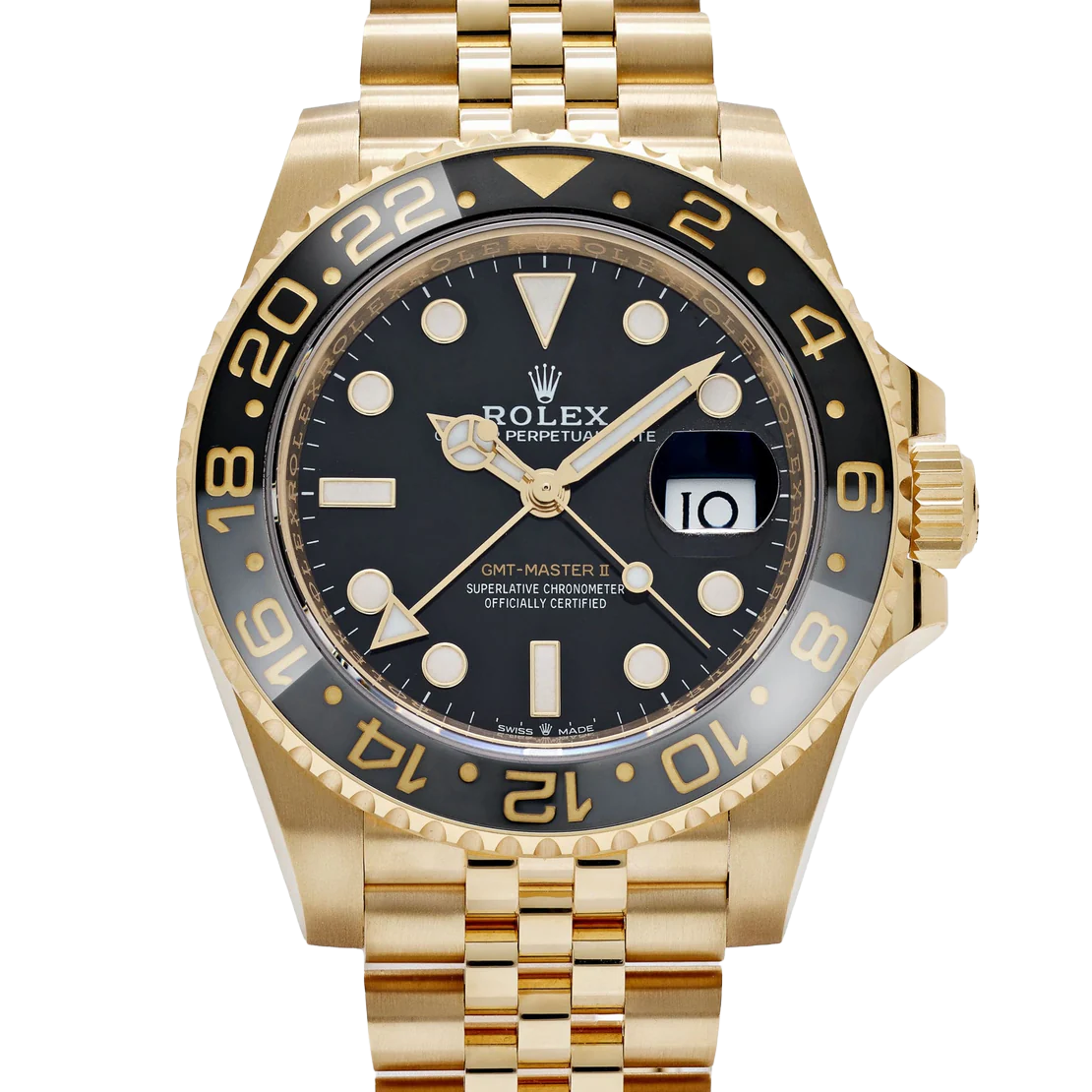 Rolex GMT-Master II 126718GRNR Yellow Gold Black Dial Jubilee (2025) - Image 3