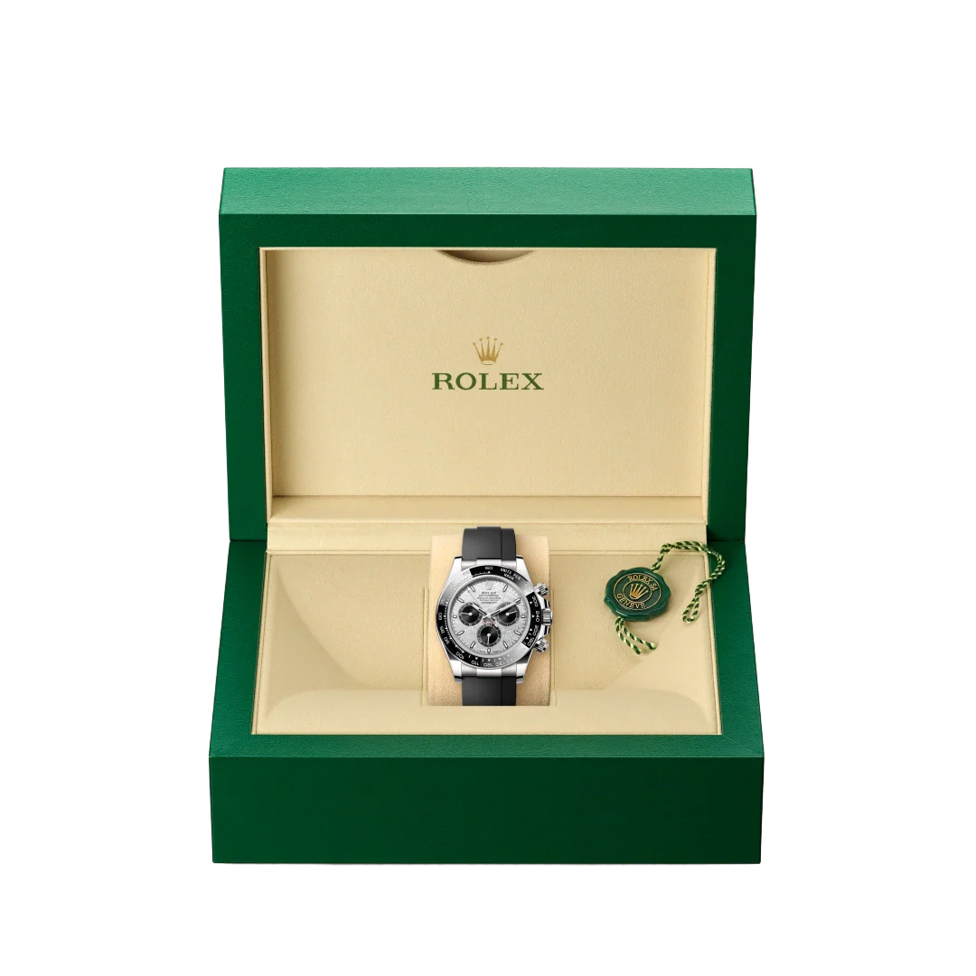 Rolex Daytona 40mm Oyster Perpetual White Gold with Meteorite and Black Dial M126519LN-0007 - Image 6