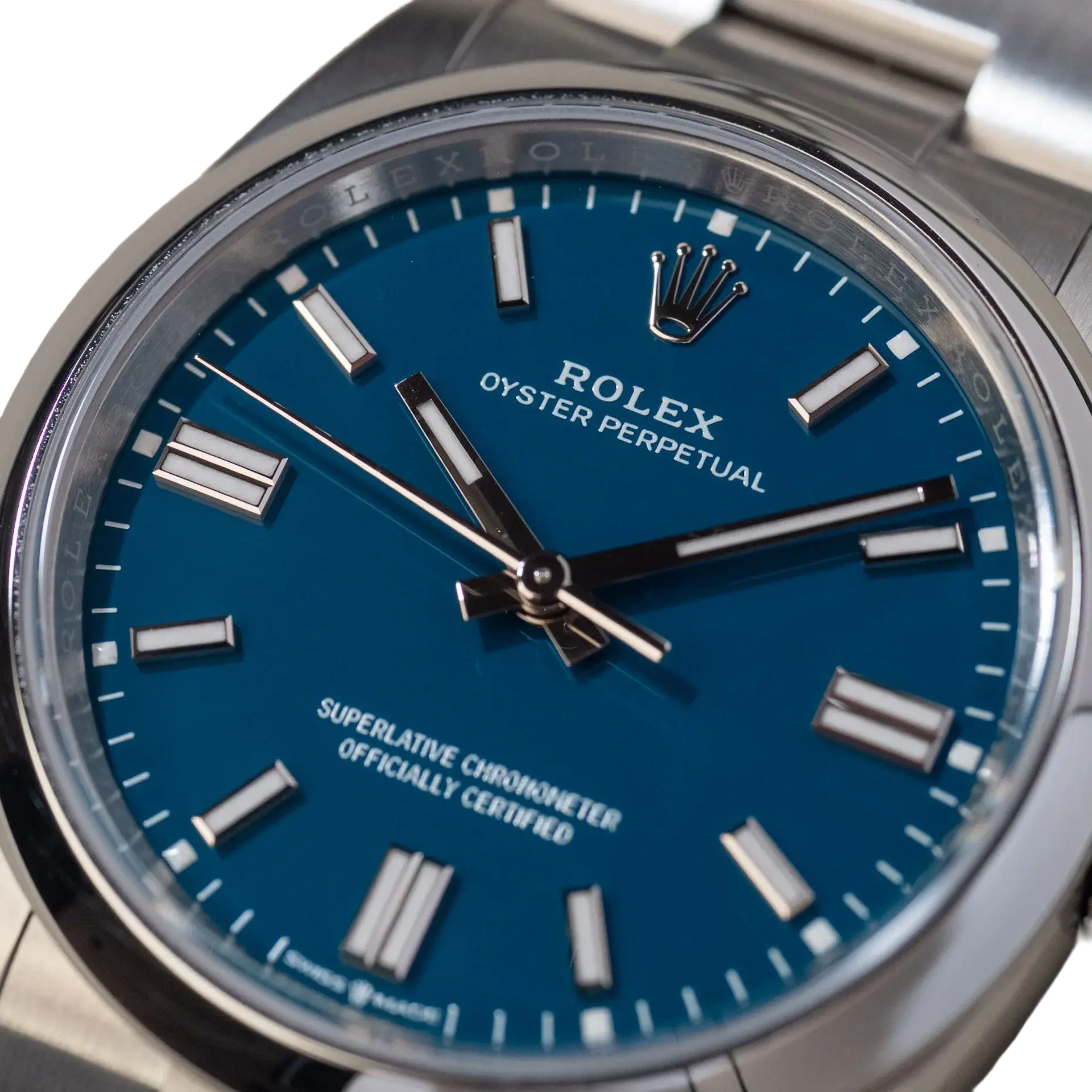 Rolex Oyster Perpetual 41mm Stainless Steel Med Blue Dial Men Watch 134300-0009 New 2025 - Image 7