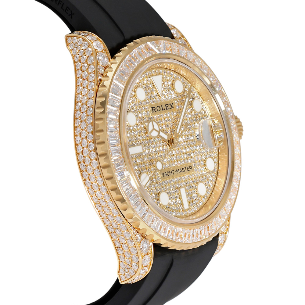 Rolex Yacht-Master 226668TBR, 18K Yellow Gold, Pave Index Dial, Oysterflex Bracelet, 42 mm - Image 6
