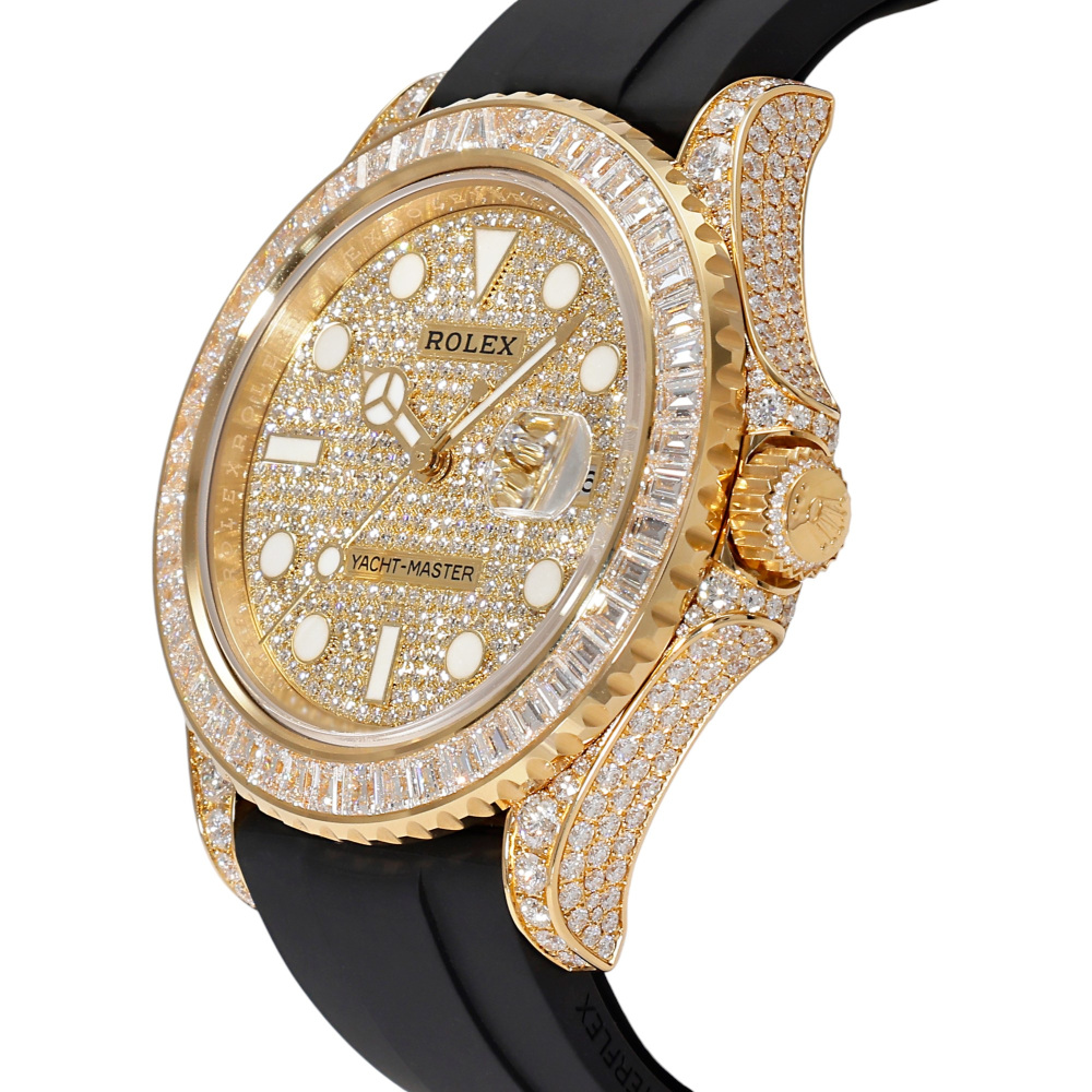 Rolex Yacht-Master 226668TBR, 18K Yellow Gold, Pave Index Dial, Oysterflex Bracelet, 42 mm - Image 7