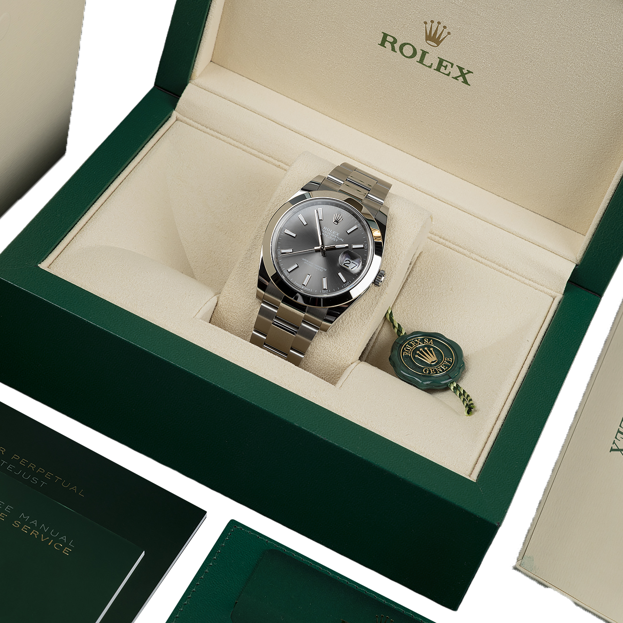 Rolex Datejust Oyster 41 mm Oystersteel Grey Dial 126300-0007 - Image 8