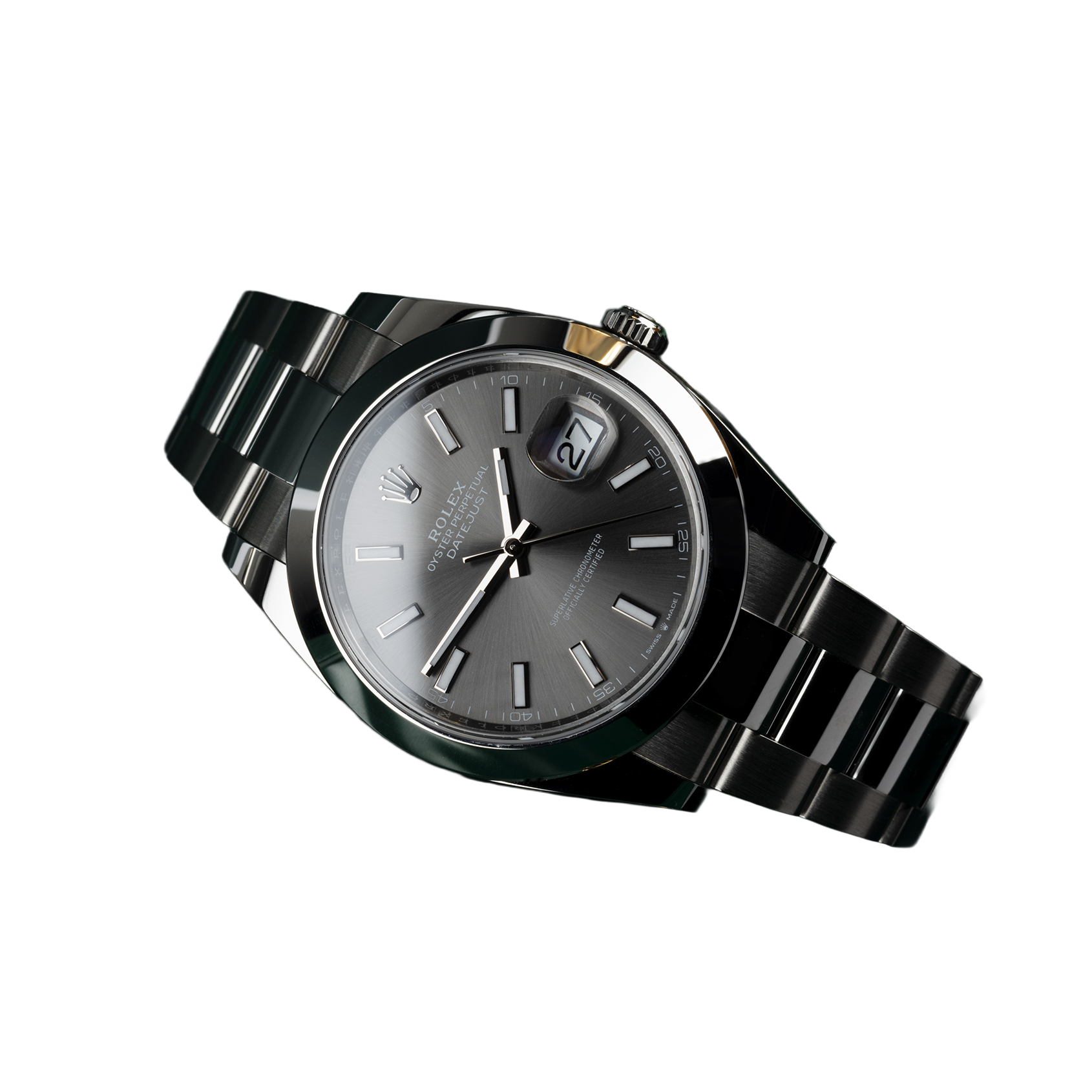 Rolex Datejust Oyster 41 mm Oystersteel Grey Dial 126300-0007 - Image 4