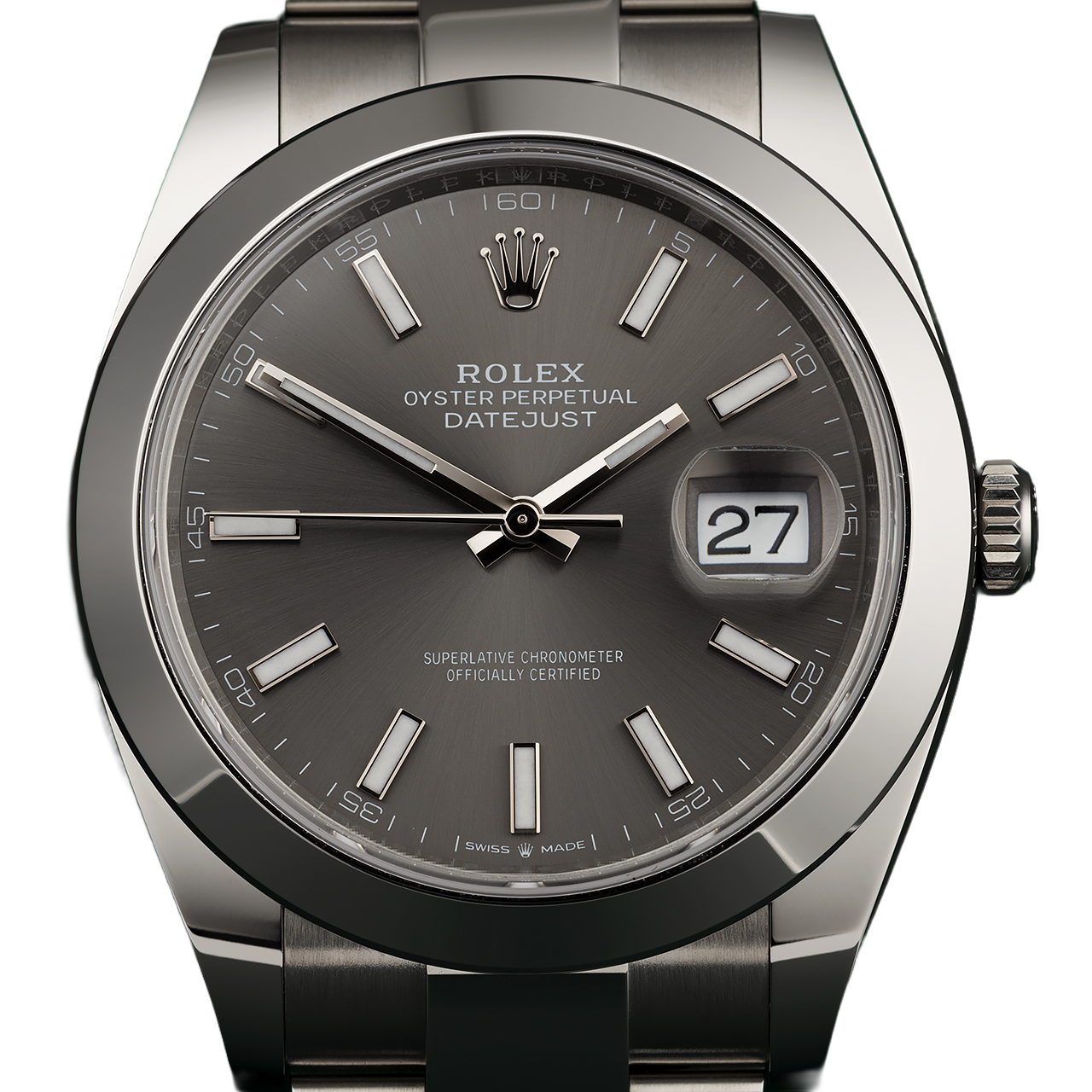 Rolex Datejust Oyster 41 mm Oystersteel Grey Dial 126300-0007 - Image 2