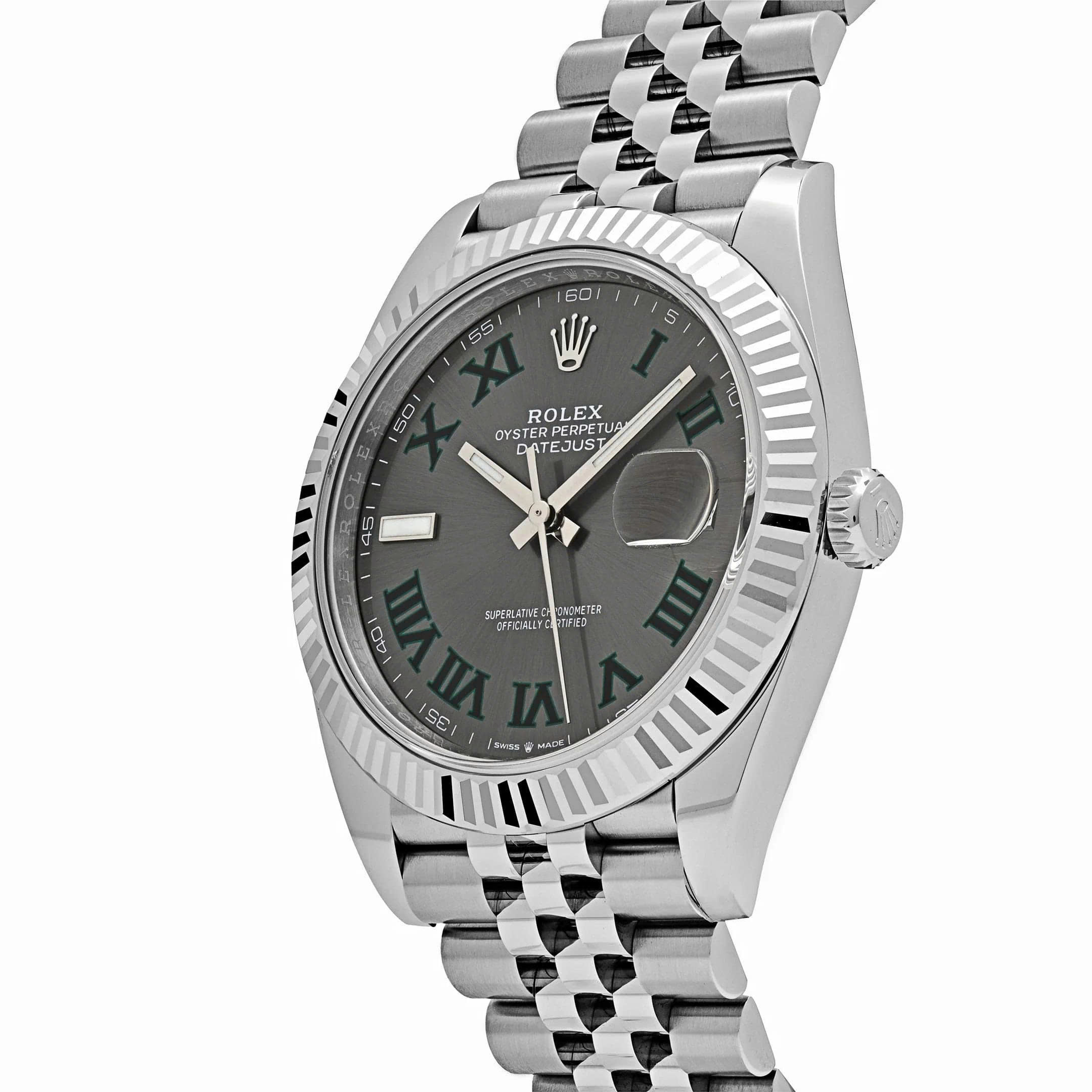 Rolex Datejust 41mm 126334 Wimbledon Stainless Steel Slate Dial Oyster - Image 3